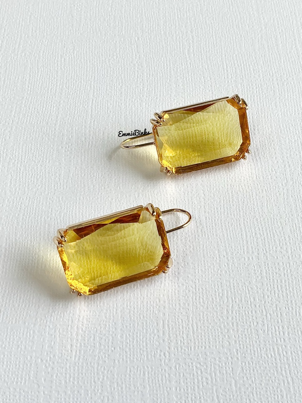 New For Love and Lemons Flirty Drop Crystal Earrings - Picture 5 of 8